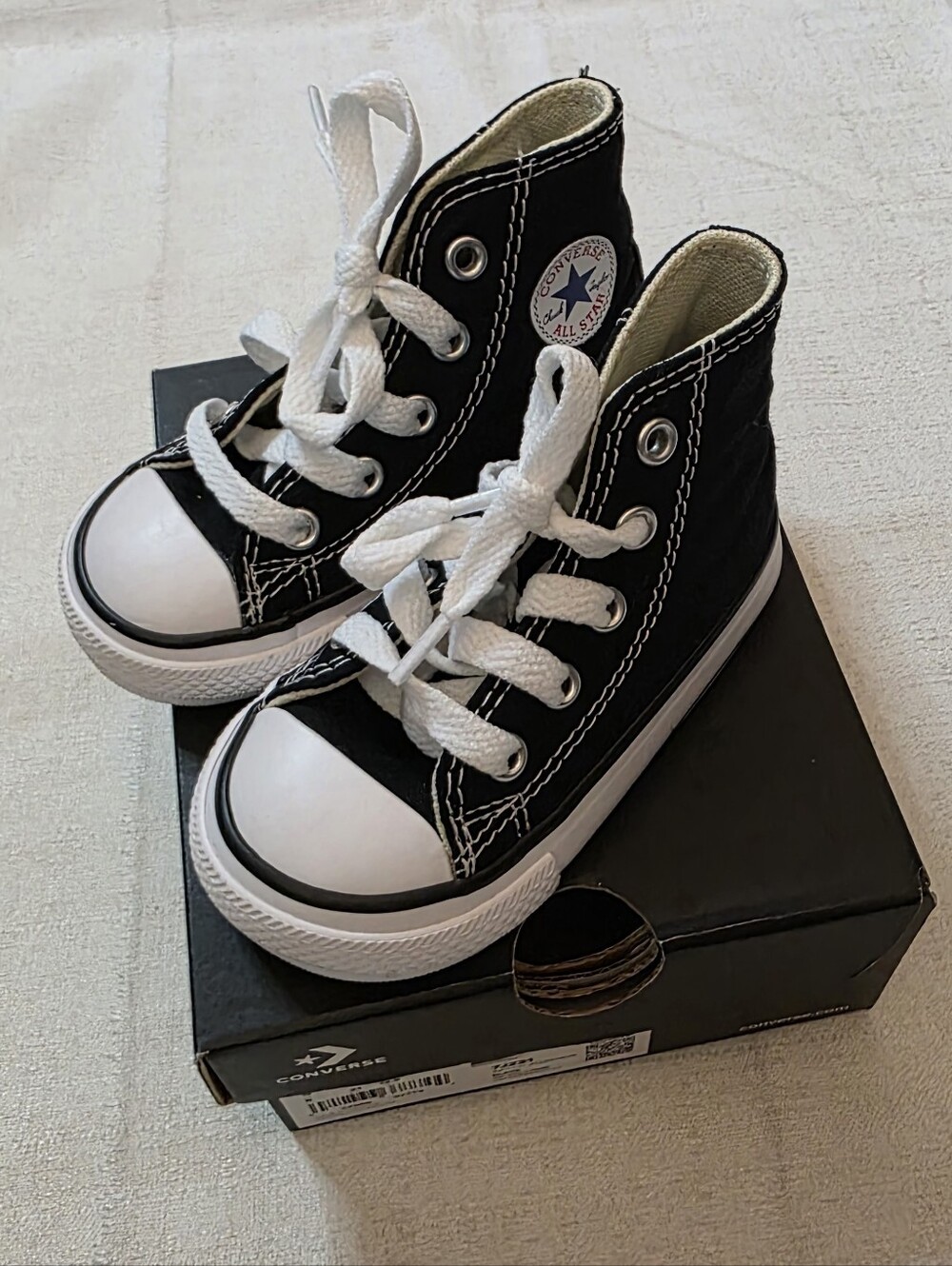 Converse Chuck Taylor All Star Toddler Size 5C Black White High Top Sneakers